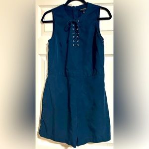 Banana Republic Lace-up Navy Blue Romper Size:6